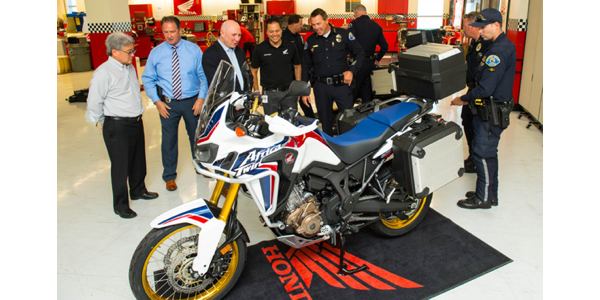 Redondo police get their twin Honda Africa twins patrols