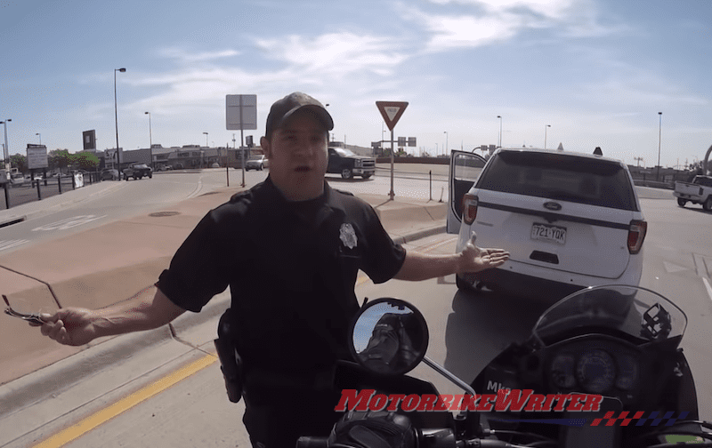 Cop-on-Phone honking