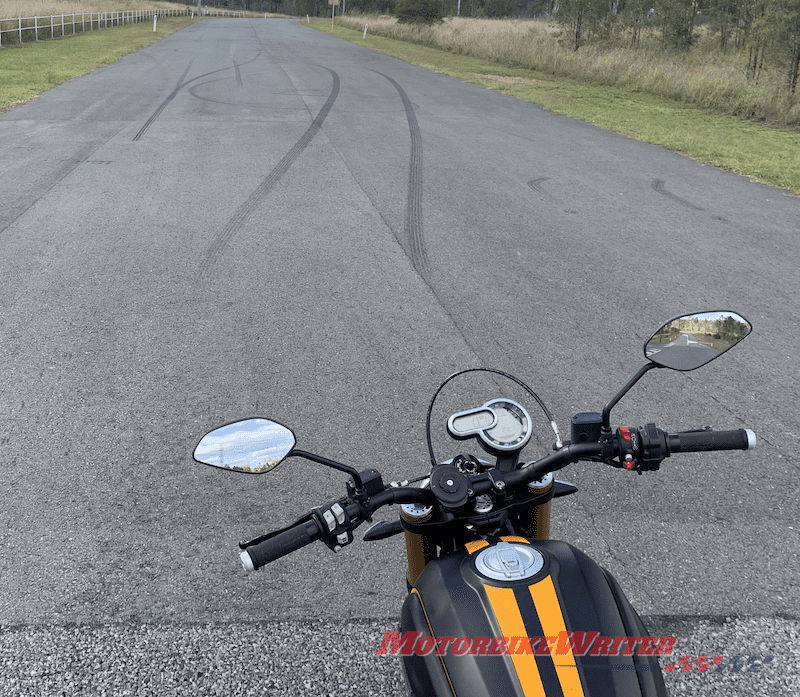 Road surface trial shreds tyres and riders