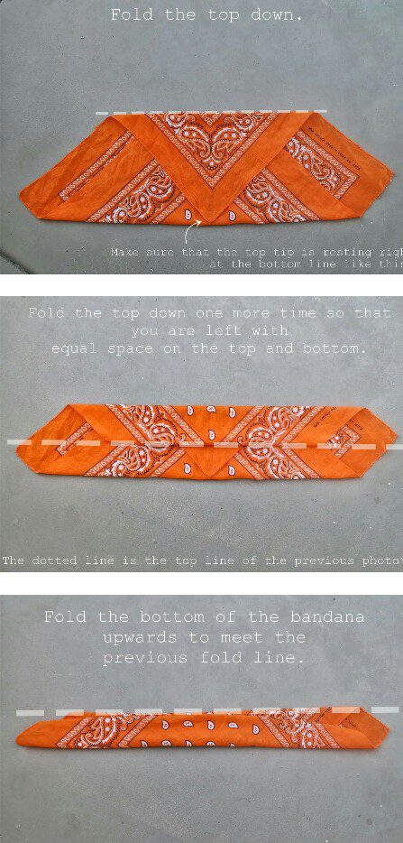 How to fold a bandana