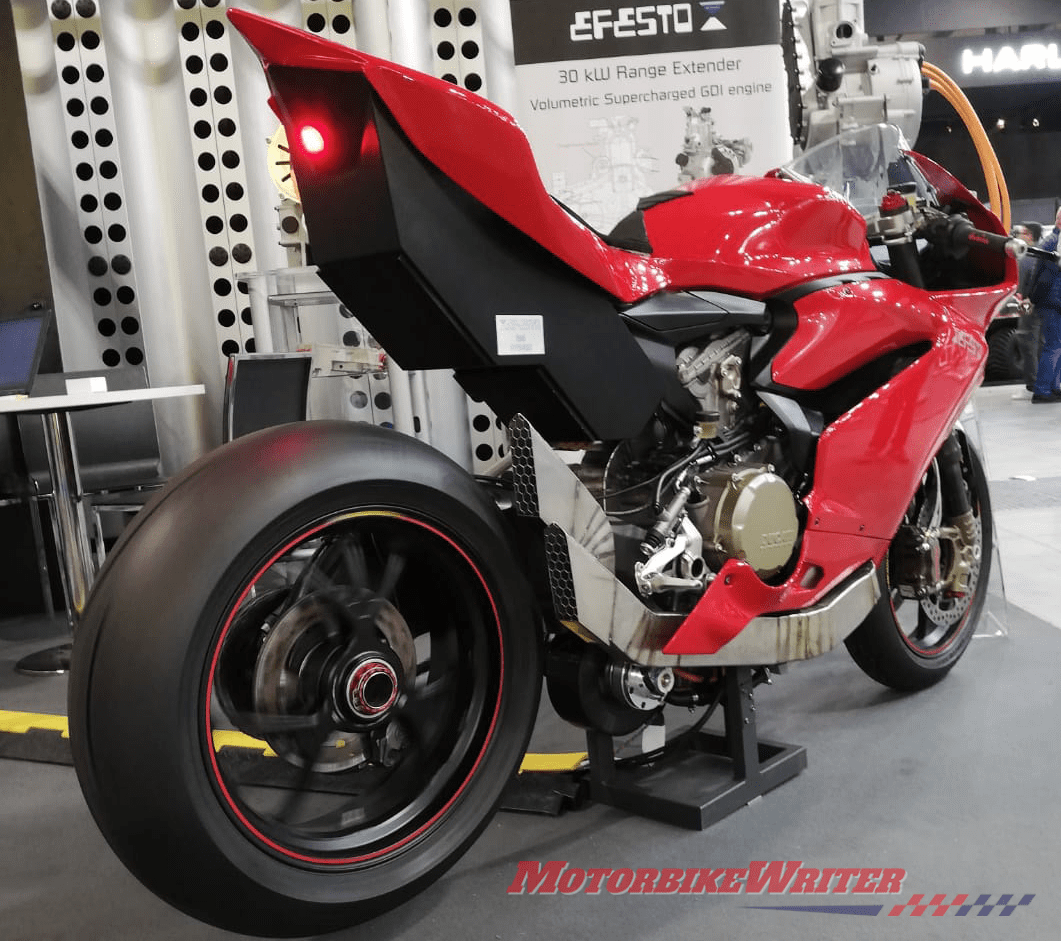 Meet the Efesto hybrid Ducati with 299hp!