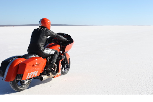 Pepper, the Harley Road Glide Speed Week missile