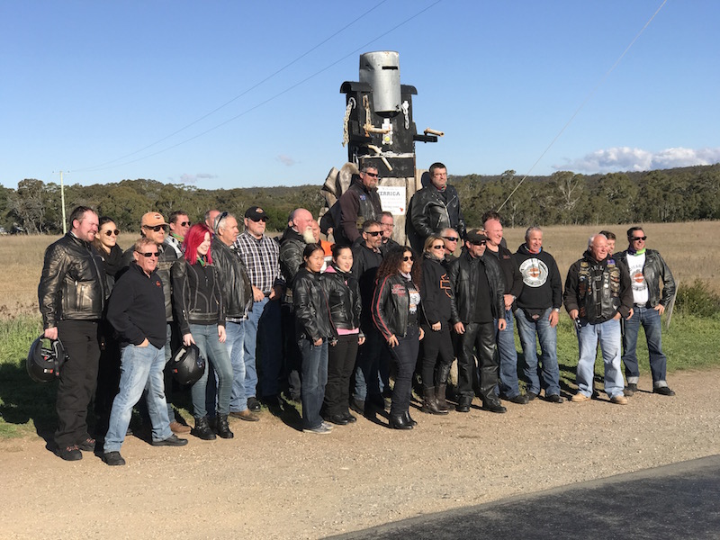 Riders on the 100th anniversary ride brain cancer