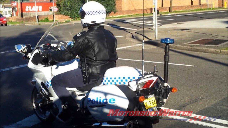 NSW motorcycle police - scrooge