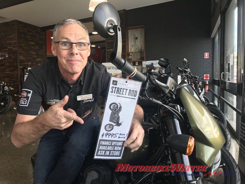 Harley-Davidson Street Rod Paul Lewis Morgan & Wacker love affair
