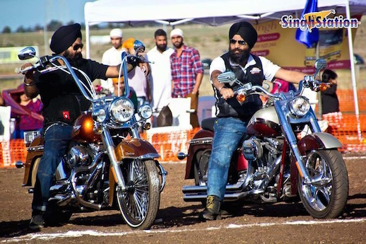 Sikh Motorcycle Club rides for charity turban