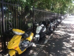 Brisbane free motorcycle footpath parking