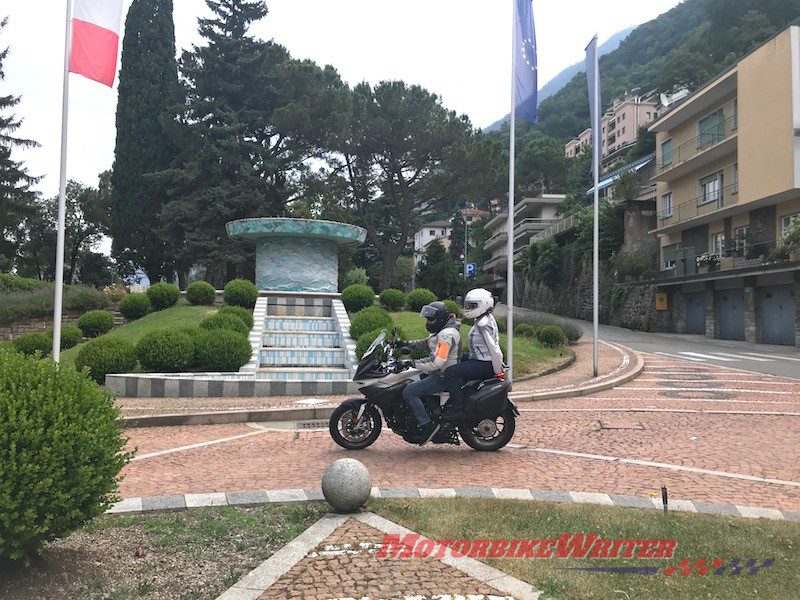 Europe motorcycle travel parking Italy tunnel GPS satnav