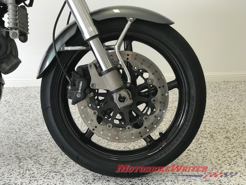 Blackstone TEK Black Diamond carbon fibre wheels for Ducati GT1000 