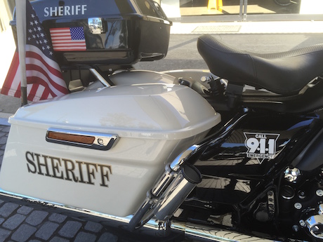 Sammy Harlee's Harley-Davidson Electra Glide police motorcycle