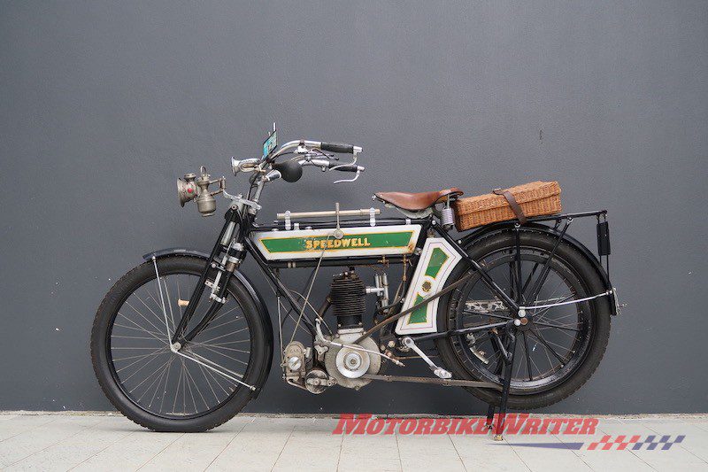 1910 single-cylinder Speedwell - Triumph Bonnevilles