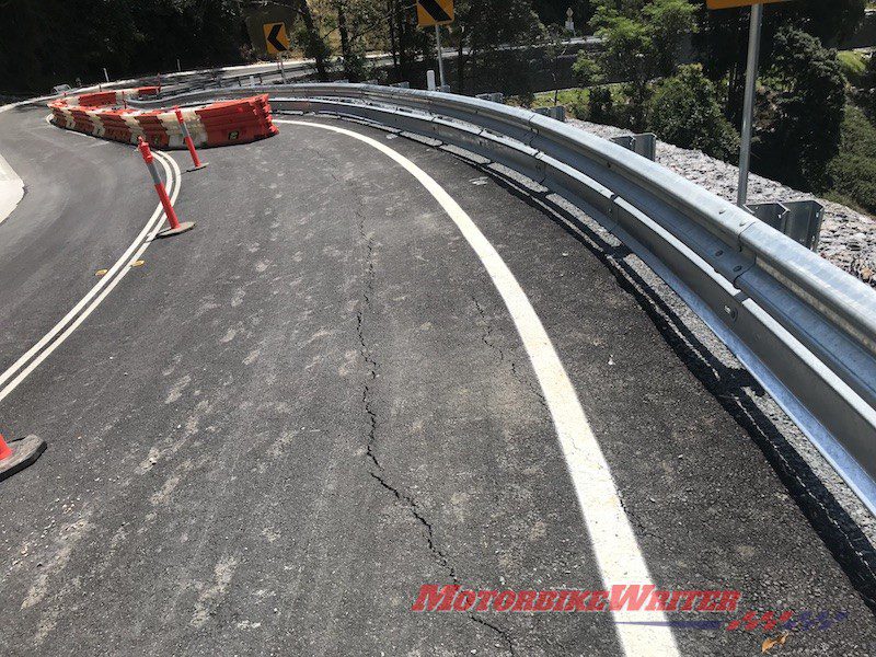 New Mt Glorious roadworks fail in first rain