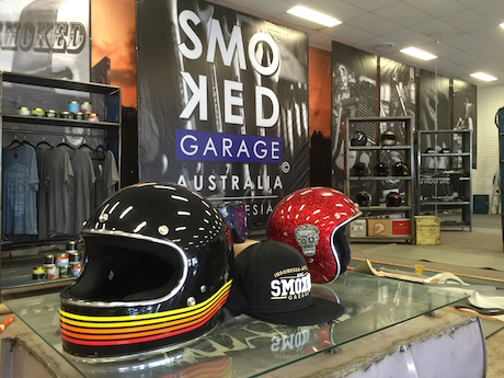 Smoked custom bike shop