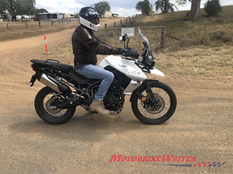 Triumph Tiger 800 XCx comfortable