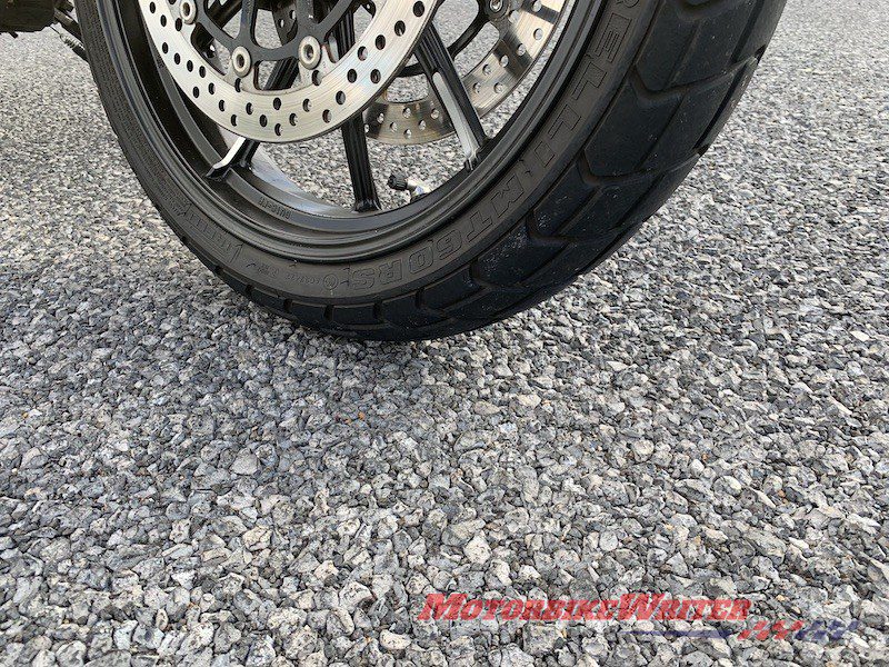 Road surface trial shreds tyres and riders