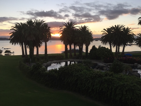Sunset view of Paihia New Zealand