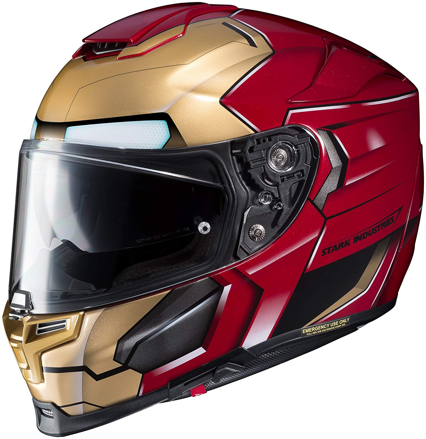 Casque moto iron-man  Motorbike helmet, Cool motorcycle helmets,  Motorcycle helmets