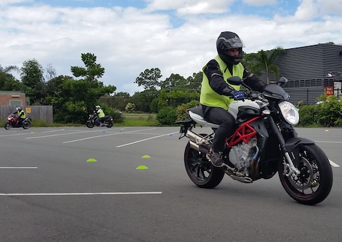 jake Dolan racer and learner rider at AMA training