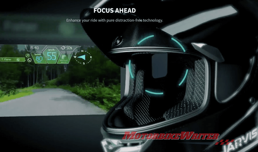 Jarvish X-AR augmented reality HUD smart helmet