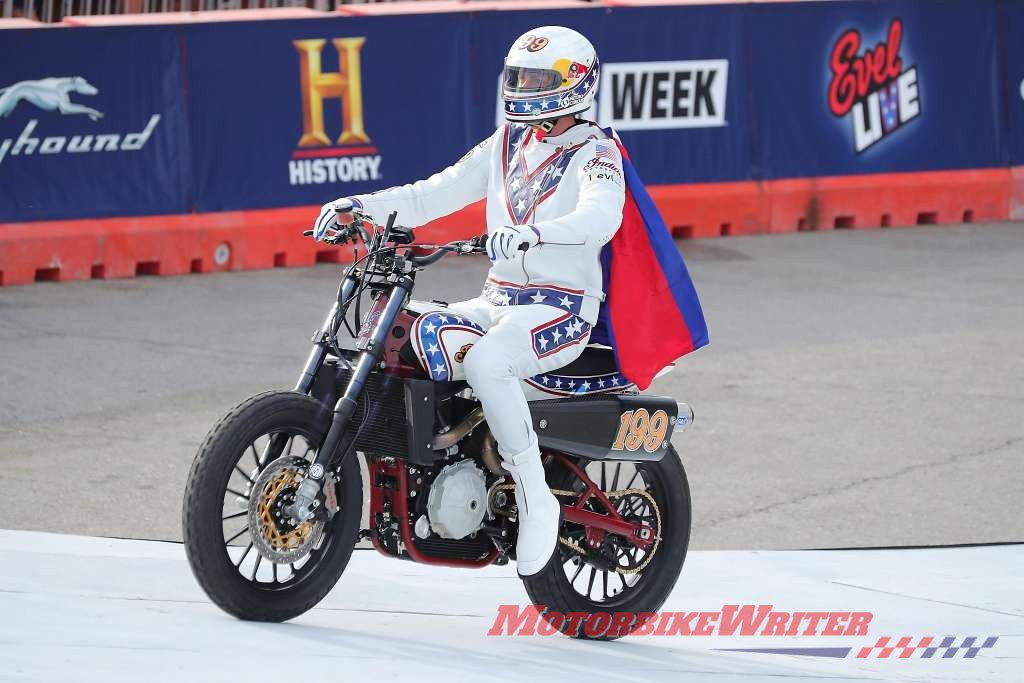 Travis Pastrana recreates 3 Evel Knievel jumps