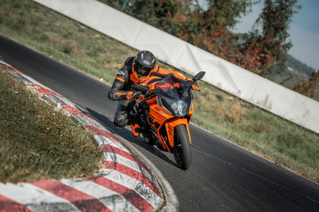 KTM's new 2023 RC390. Media sourced from KTM. 