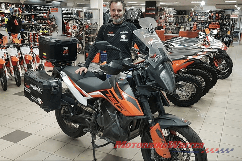 Karolis Mieliauskas has completed what is most likely the world’s longest test ride on the new KTM 790 Adventure