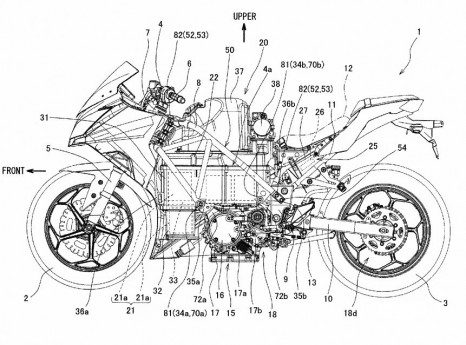 Electric Kawasaki Ninja patents