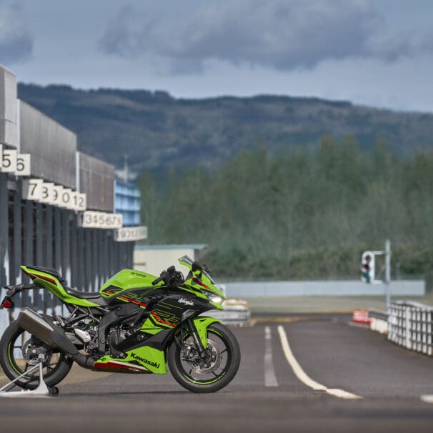 Kawasaki's new super sport beauty, 2023 ZX4RR. Media sourced from Kawasaki.