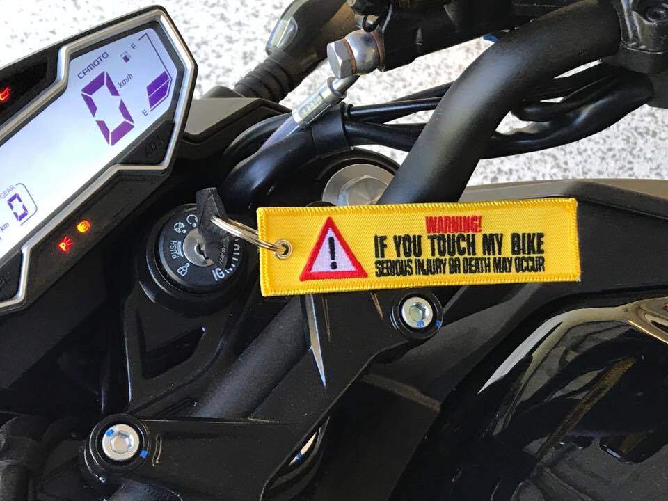 Motorcycle theft hot spots keyring thieves miserly CCTV black friday