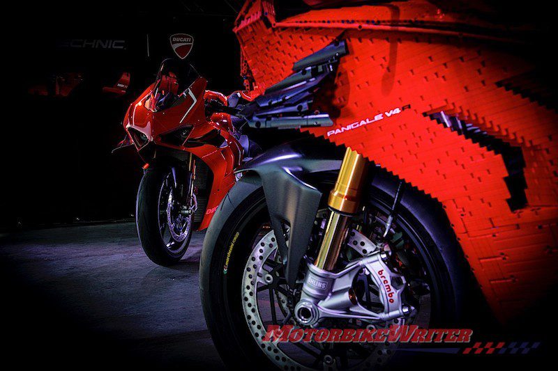 Lego fan builds life-size Ducati Panigale V4 R