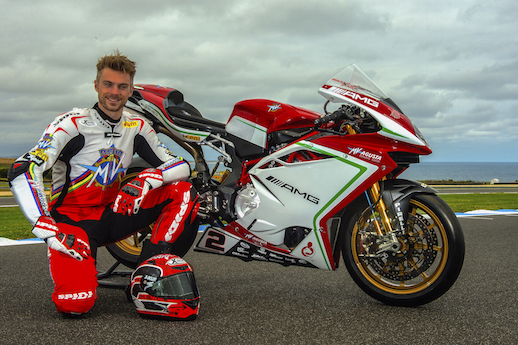 Leon Camier will race the MV Agusta F4 RC italian