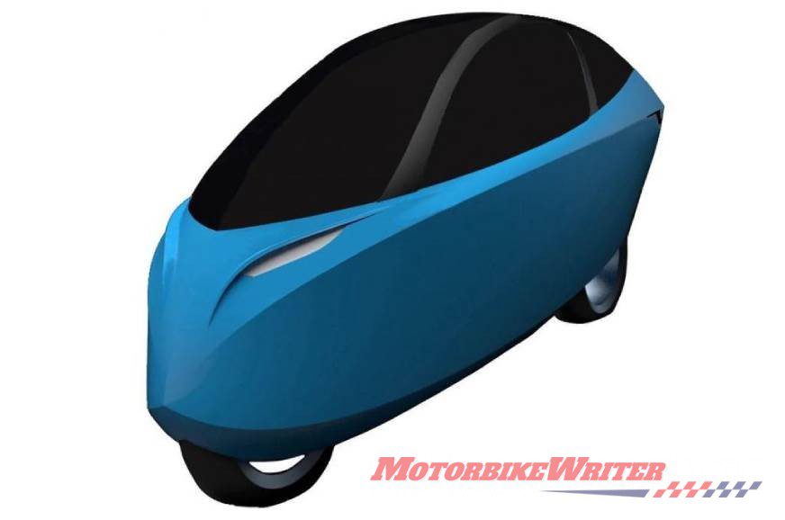 Lightning enclosed electric motorcycle