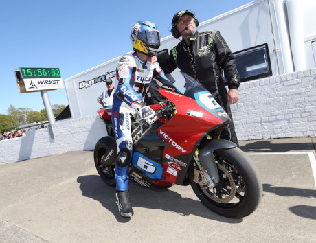 Guy Martin on the Victory motorcycles electric prototype
