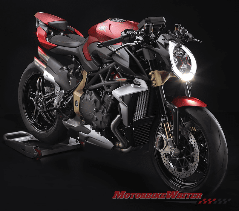 MV Agusta Superveloce 800, Dragster 800 RR America and Brutale 1000 Serie Oro