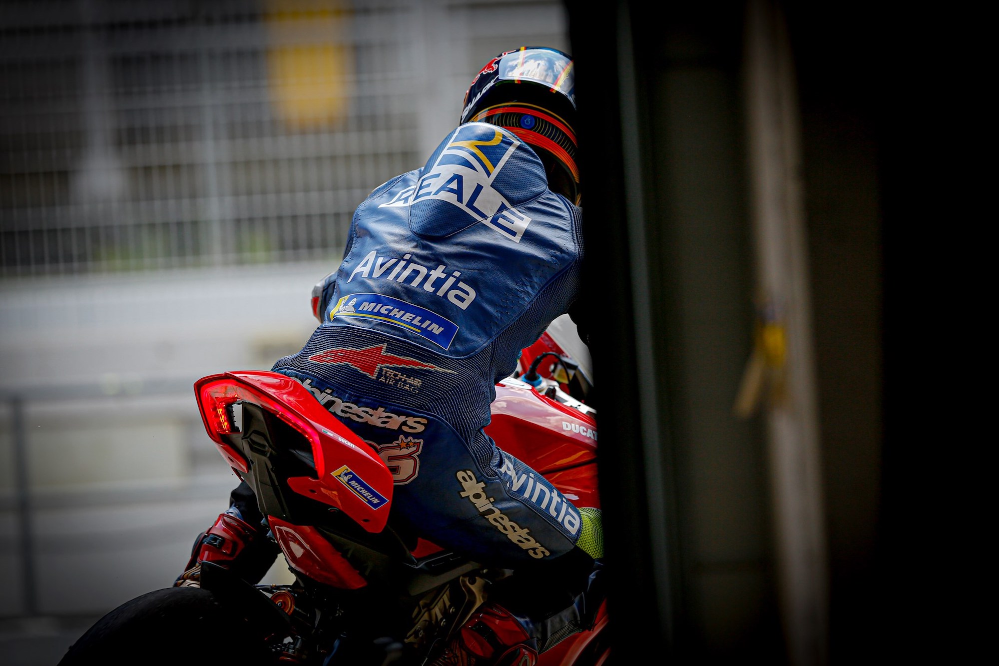 A racer with Michelin tyres raring to get on the circuit. Media sourced from Michelin's Facebook page for motorcycle tyres. 