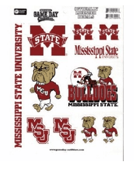 Mississippi State Bulldogs Full Page Vinyl Sticker