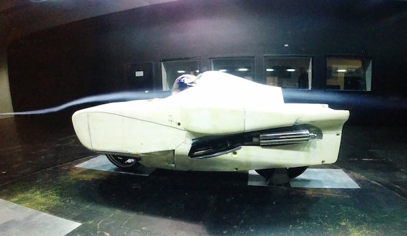 aerodynamic Monoliner in the MIRA Wind Tunnel in February 2015