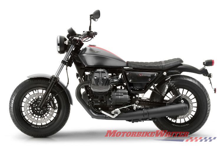 Current Moto Guzzi V9 Bobber sportier