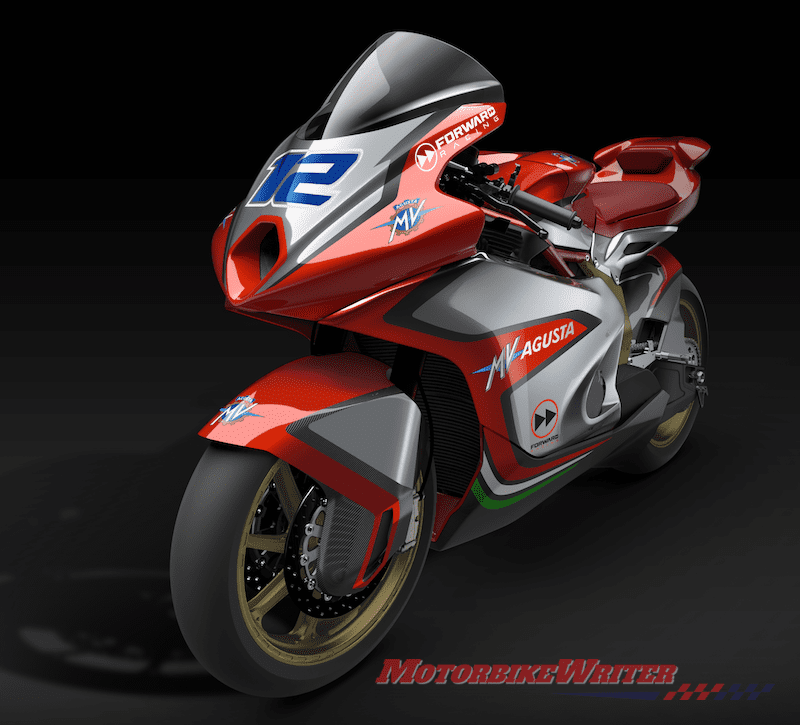 MV Agusta unveils Moto2 bike drawings classic