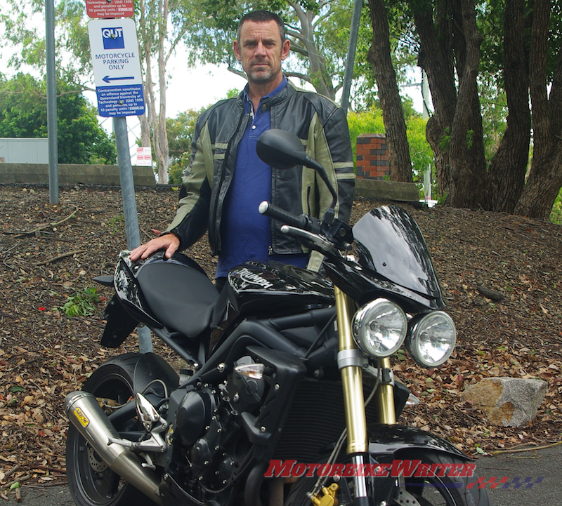 CARRS-Q QUT researcher dr Ross Blackman Motorbike online survey