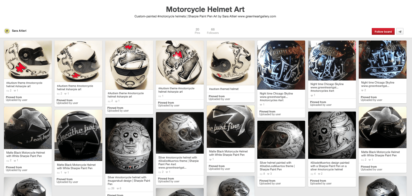 Motorcycle Helmet Art