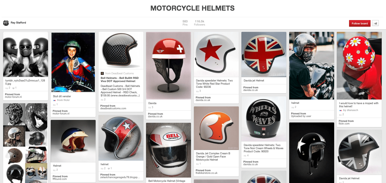 Motorcycle Helmets by Ray Stafford