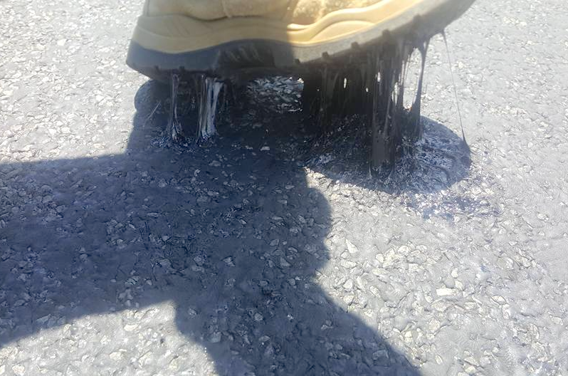 Melting tar claims first crash victim Mt Glorious costly repair bitumen fix
