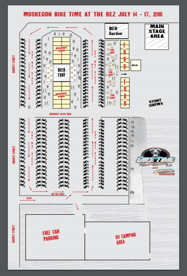 Muskegon Bike Time Layout for 2016 BT Layout