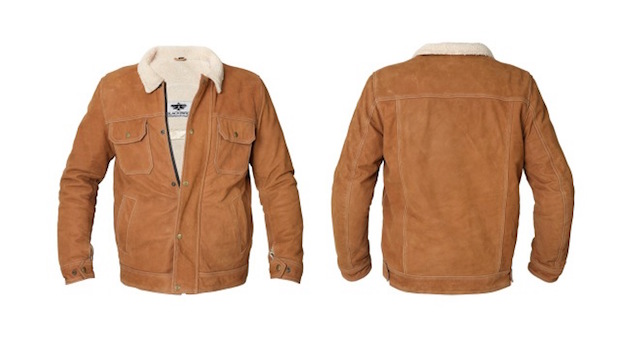 Blackbird suede-look motorcycle jacket