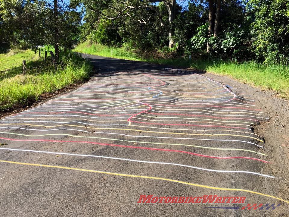 Typical of roads around Nimbin 