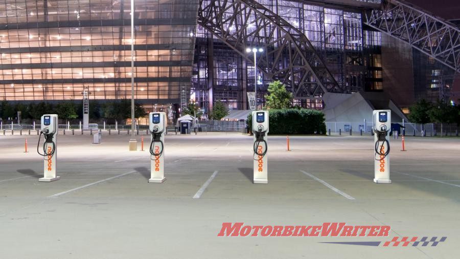 Kymco Noodoe electric vehicle charging