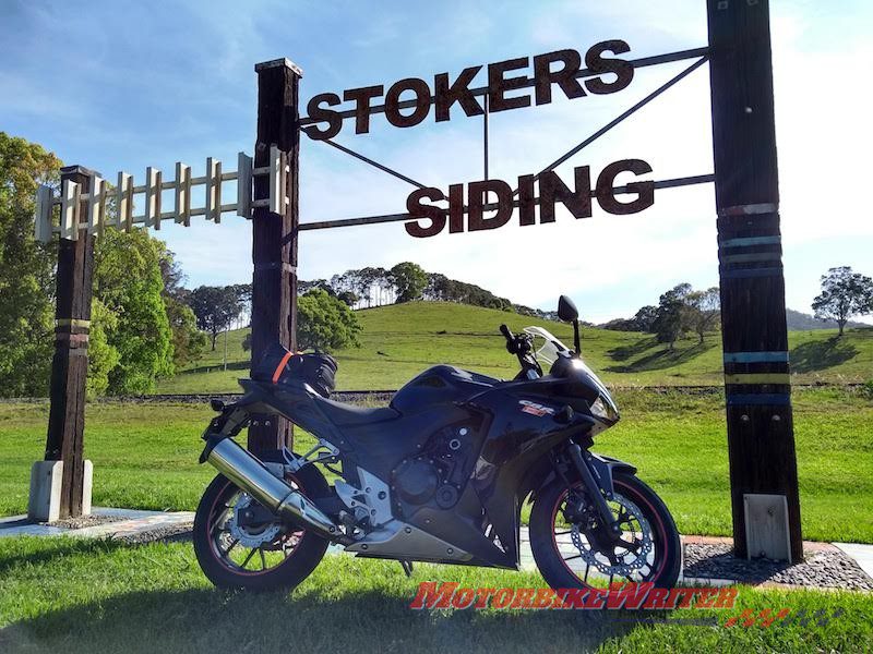 Stokers Sding Northern Rivers ride with Todd Parkes Honda CBR500