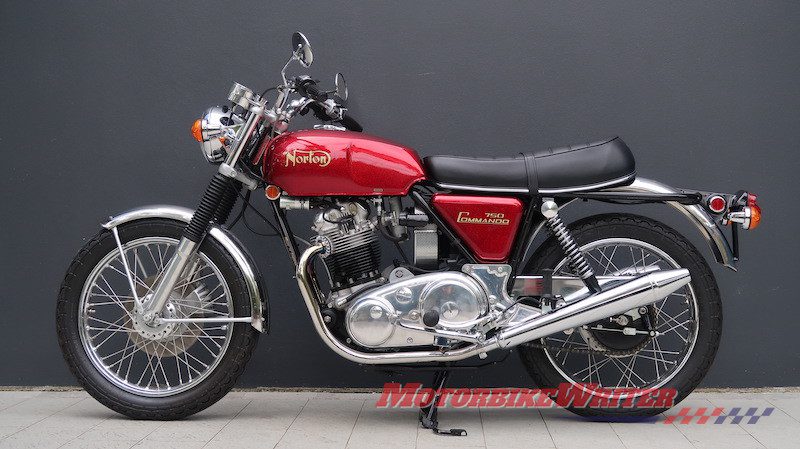 Norton Commando trio up for auction