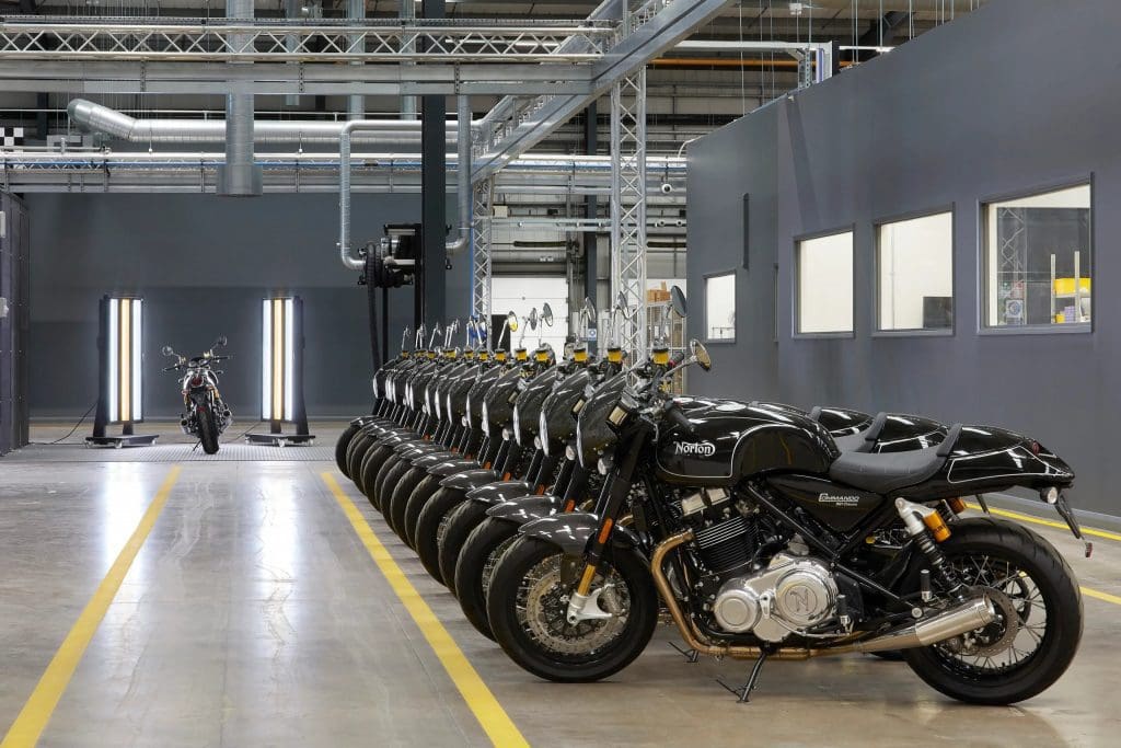 A view of the new global headquarters for Norton Motorcycles, in Sulihill